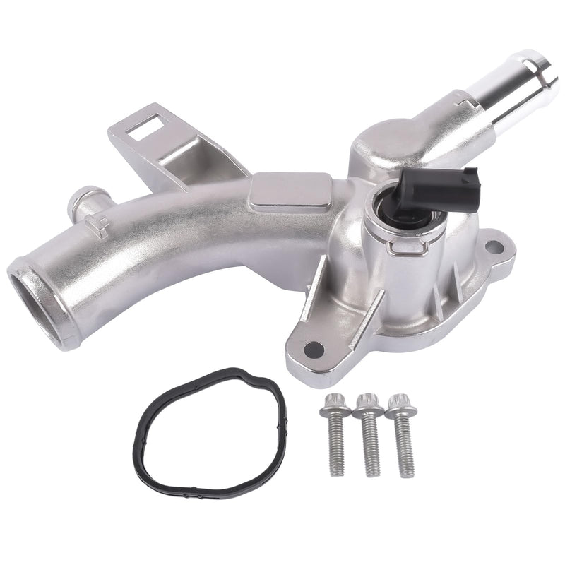 Coolant Flange with Sensor Water Pipe Compatible with Adam Corsa 25192985 | Compatible with Adam Corsa ED Astra J Meriva B 1338022