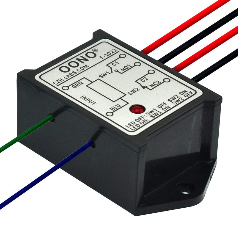 [Australia - AusPower] - OONO DPST 1NO 1NC 8Amp Power Relay Module, AC/DC 12V Control Voltage 