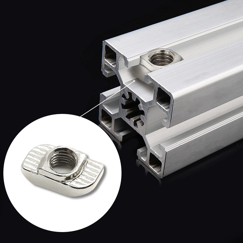 [Australia - AusPower] - 50 Pcs 3030 Series Sliding T Nuts Metric M6 Thread Slide in Hammer Head T-Nut, Sliding T-Nuts for Standard 8mm T-Slot Aluminum Extrusion Profile 30S-M6 50 Pcs 