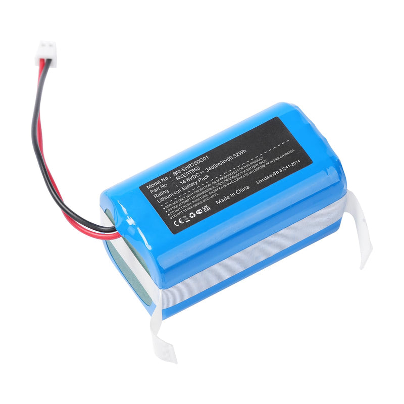 14.8V 3400mAh Replacement Battery for Shark AI Robot PRO RV2001WD RV2520A0US AV2501S UR1105ARUS ION Robot Vacuum R72 RV76 XBATRV2500 RVBAT85002 RVBAT85003 RVBAT85002 RVBAT850 RVBAT850A,Battery