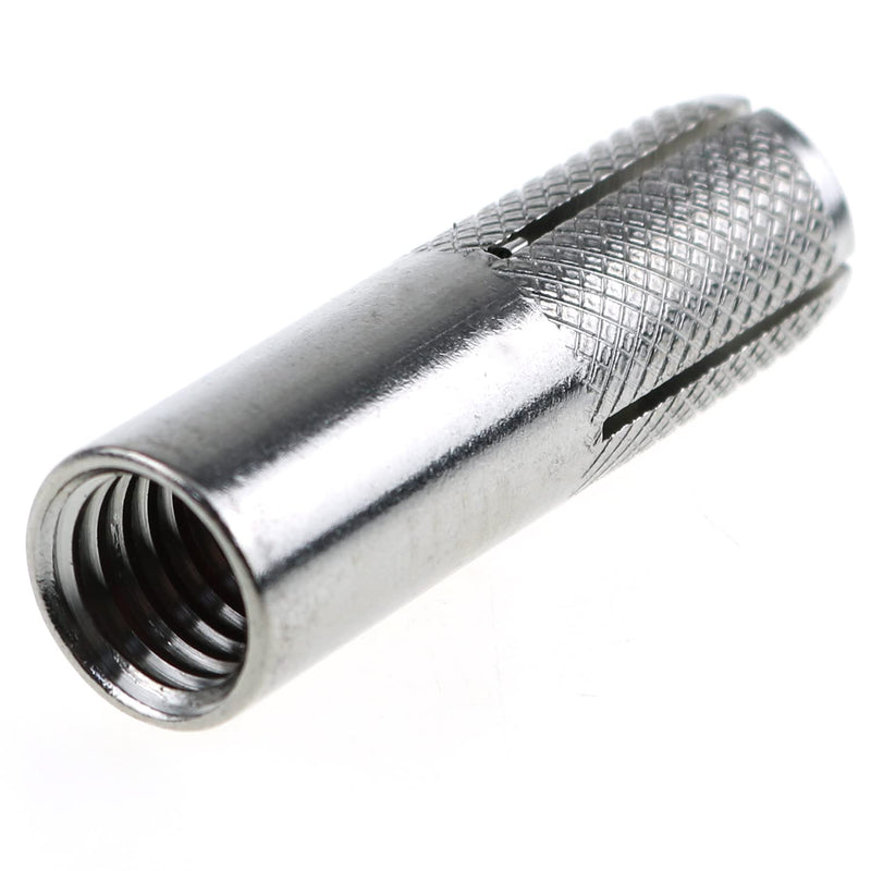 [Australia - AusPower] - Drop-in Anchor E-outstanding 2PCS 40x12mm 316 Stainless Steel M10 Bolts Silver Tone Knurled Drop in Anchors 