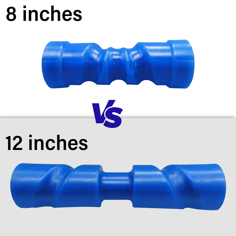 Self Centering Keel Boat Trailer Roller(Blue) 8"