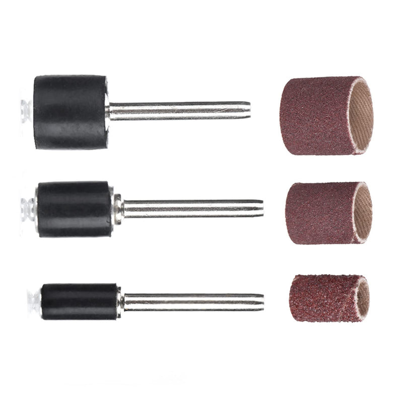 [Australia - AusPower] - 12 x 9 x 4 1/4 Sanding Drum Pack of 102 Sanding Belt Sand Drum Rotary Sanding Ring Sanding Polishing Tool 