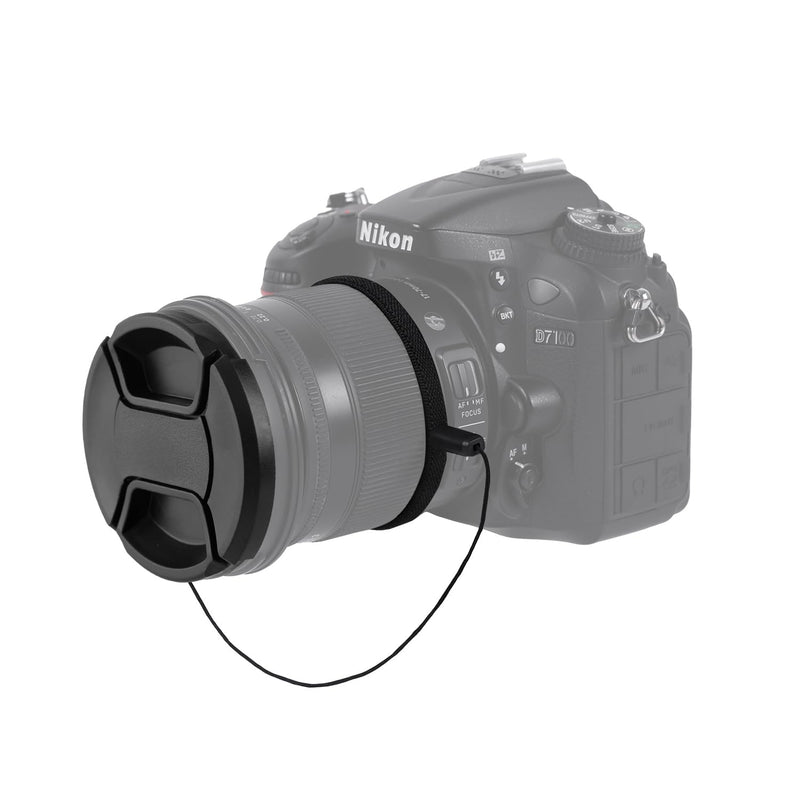 [Australia - AusPower] - 2 Pack 58mm Center Pinch Front Lens Cap Compatible with Canon EOS Rebel T7 T6 T5 T100 4000D T8i T7i T6s T6i T5i T4i T3i T2i T1i SL3 SL2 SL1 XSi XTi with EF-S 18-55mm Kit Lens (58mm) 