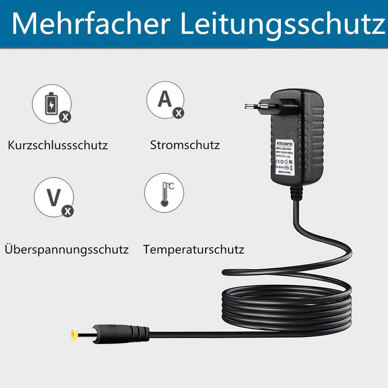 12V 2A 24W Universal Power Supply DC Transformer with 1.2 m Cable | DC plug 5.5 x 2.1 mm replacement power supply for all 12V 2A devices 12V2A