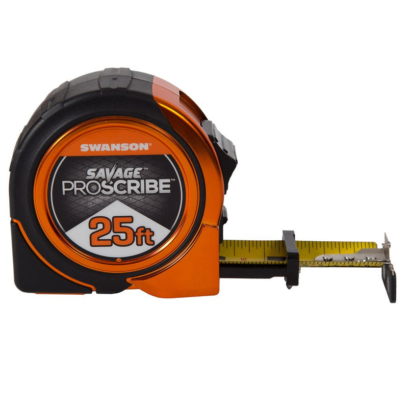 [Australia - AusPower] - Swanson Tool SVPS25M1 25-Feet Magnetic Savage Proscribe Tape Measure Tape Measures 7.6 m 