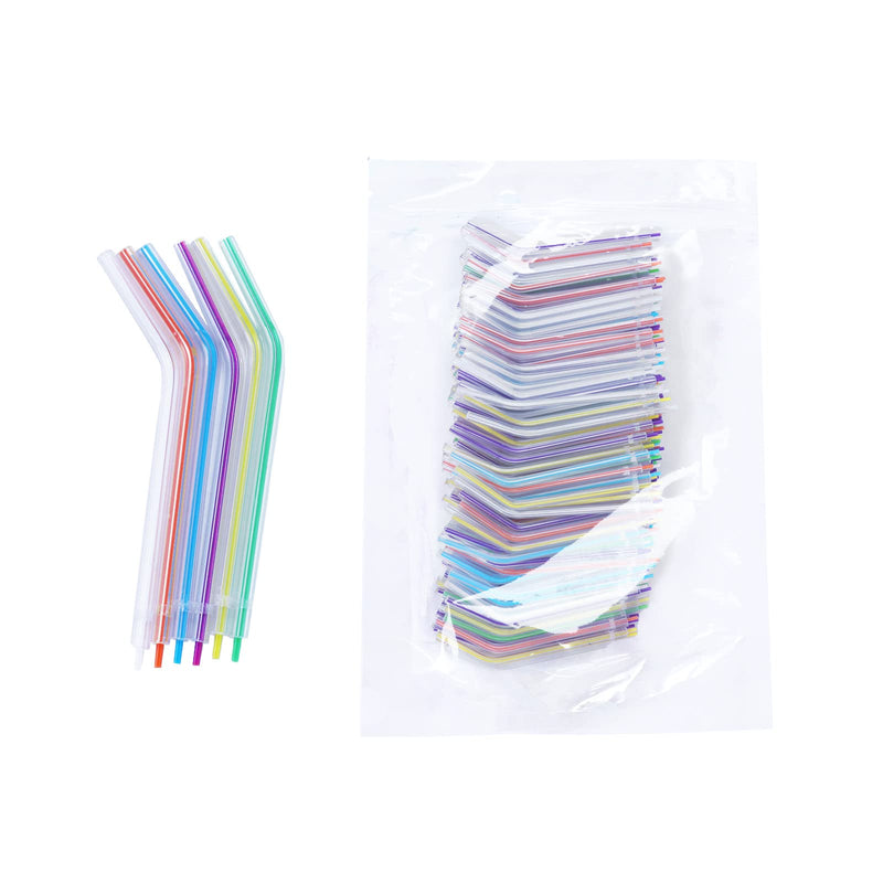 [Australia - AusPower] - JMU 250pcs Air Water Syringe Tips Dental, Disposable Spray Nozzles for Oral Cleaning, Rainbow 250 
