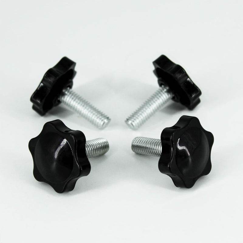 [Australia - AusPower] - Metric M8 Knurled Clamping Knobs, Star Hand Knob Tightening Screw Thread Quick Removal Replacement Parts for Patio Umbrella Base Replacement Knob （4 Pcs ） 