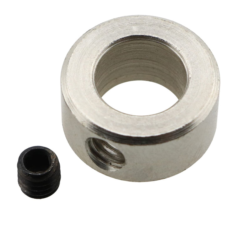 [Australia - AusPower] - Lead Screw Lock LUORNG 12pcs Stainless Steel T8 8mm Bore Locking Ring Collar with 12pcs M4x4mm Allen Fixing Screws 3D Printer Parts 