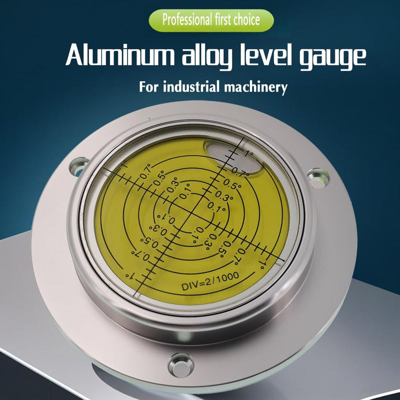 [Australia - AusPower] - Universal level horizontal bubble water level bubble high precision small straight through 90 * 17mm mounting hole (6 'Silver Brown) 6 'Silver Brown 