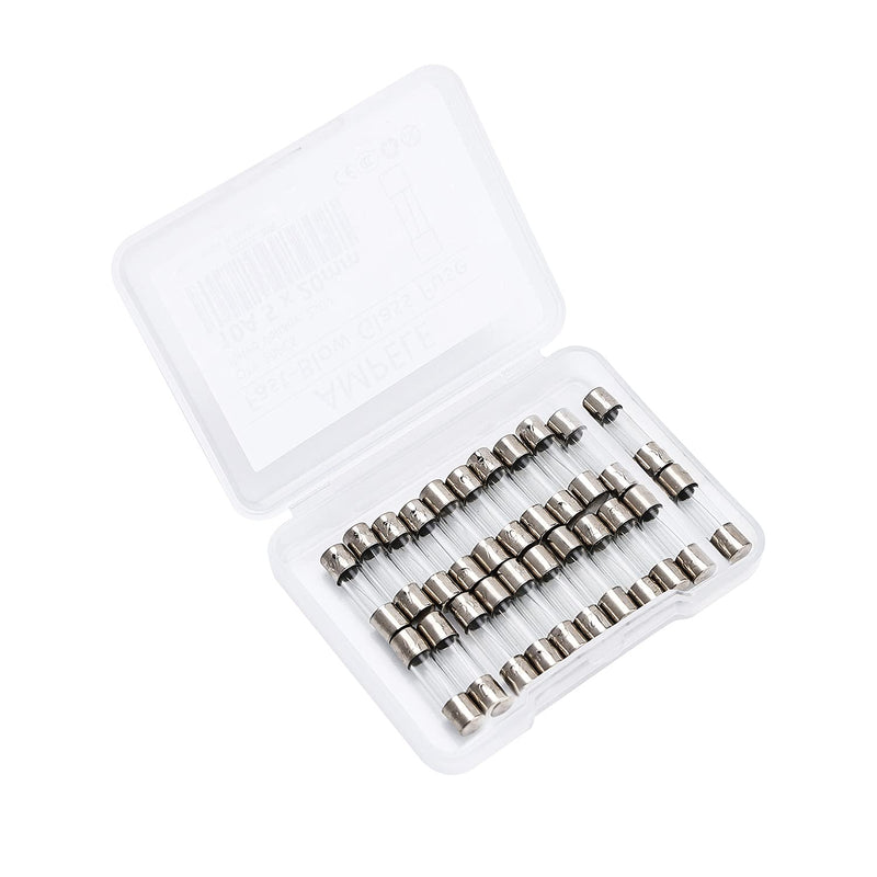 [Australia - AusPower] - (Pack of 20) 8A Fast-Blow Fuse 8Amp 125V Glass Fuses 0.2 x 0.78 inch/5 x 20 mm (8Amp)(F8AL, 125V) 