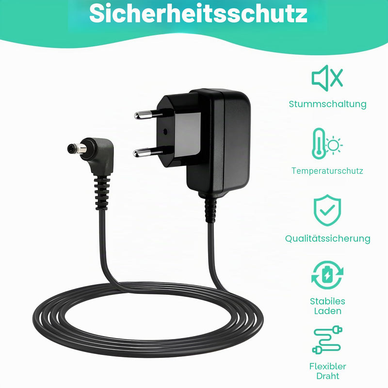 6 V Power Supply Charger Compatible with Omron M2 Basic, M3/M3 Comfort, M4 | für Intelli IT, M7 Intelli IT, hhp-cm01 M400/700, X2/X2 Basic X3/6 Comfort X4/7 Smart, AC Netzadapter Blutdruckmessgeräten