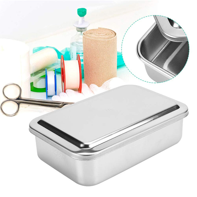 6 Inch Steriliser Container Cleaning Box Professional 304 Stainless Steel Rust Protection Storage Box for Instruments Reusable Cleaning Box with Lid