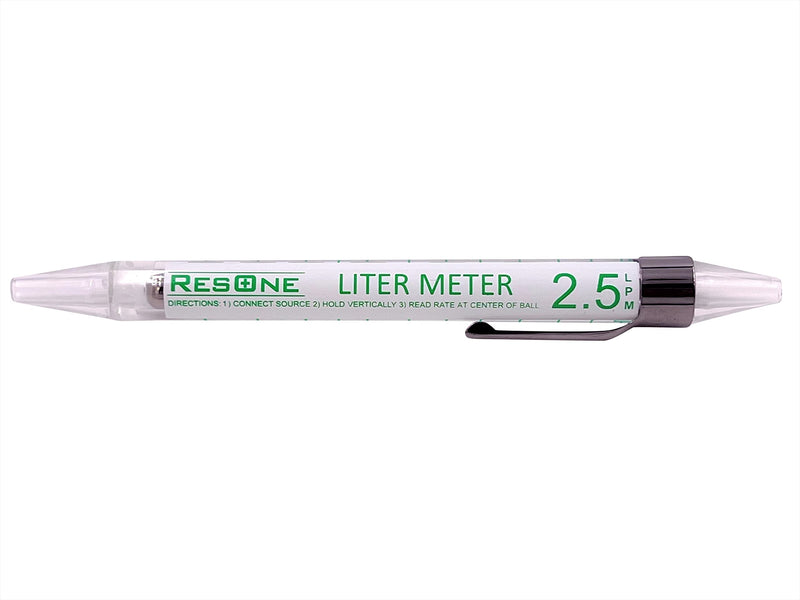 ResOne 3pk Liter Meter Pens: Measure Oxygen Flow 0-15 LPM for Pediatric, Standard, High Flow- Compact Oxygen Flow Meter for Quick, Precise Flow Checks