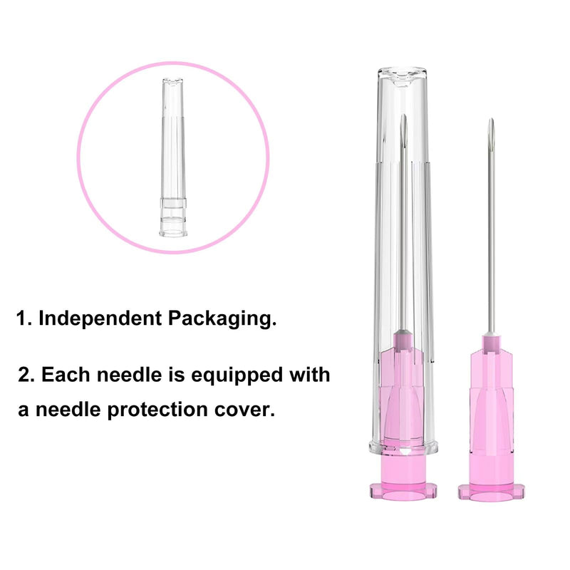 [Australia - AusPower] - 18 Gauge 1-Inch, with Individually Wrapped, 100 PCS Luer Lock Industrial Dispensing Accessories 18Ga 1in 