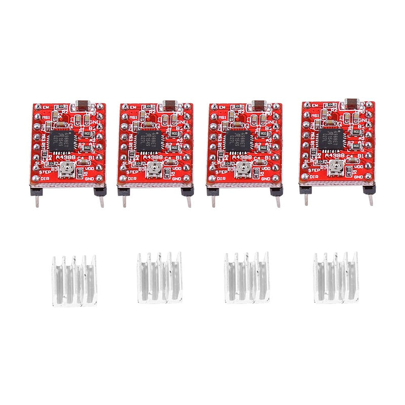 [Australia - AusPower] - V3.0 CNC Shield Extension Board, 4PCS A4988 Stepper Motor Driver with 4PCS Heat Sinks for Engraver 3D Printer (DC 12V to 36V) 