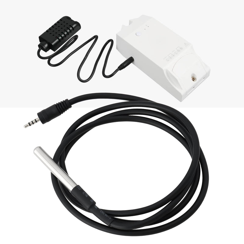 [Australia - AusPower] - ECSiNG 2pcs DS18-B20 Temperature Sensor -10°C to 85°C with 2.5mm Connecter 1m Compatible with Sonoff TH10/16 
