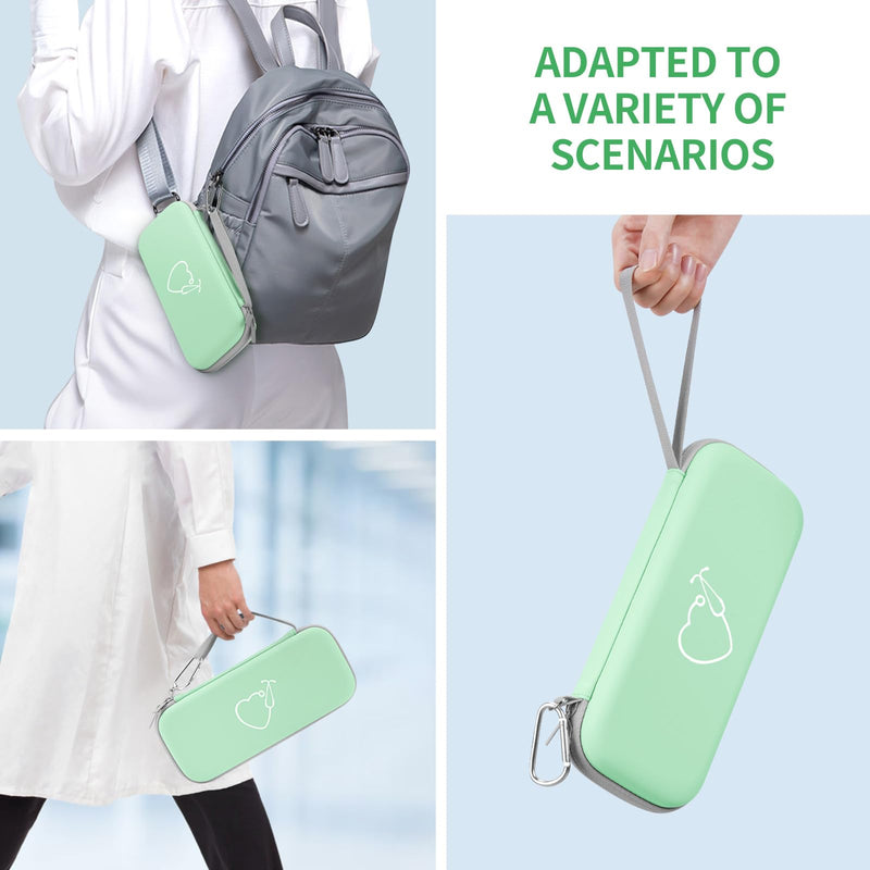 [Australia - AusPower] - Yinke Stethoscope Case for 3M Littmann Classic III, Lightweight II S.E, MDF Acoustica, Cardiology IV Stethoscopes -Extra Room Medical Scissors Reflex Hammer Penlight,Ideal Gift Nurse Doctor, Green-PU 