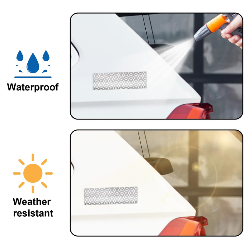 20pcs Super Reflective Stickers, Waterproof Self-Adhesive Safety Tape High-Strength Reflective Stickers for Cars Bicycles Helmets Emergency Safety Marking