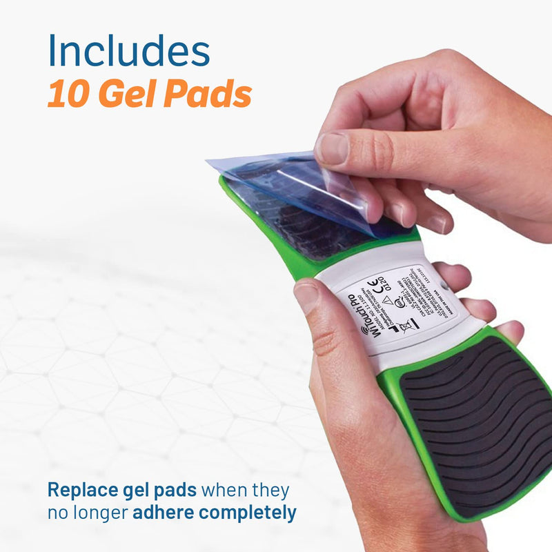Hollywog TENS Unit Replacement Gel Pads, WiTouch Pro & Aleve Direct Therapy TENS Pads Replacement, Reusable Self-Adhesive Electrode Pads for TENS Units (10 Gel Pads) 10 Gel Pads