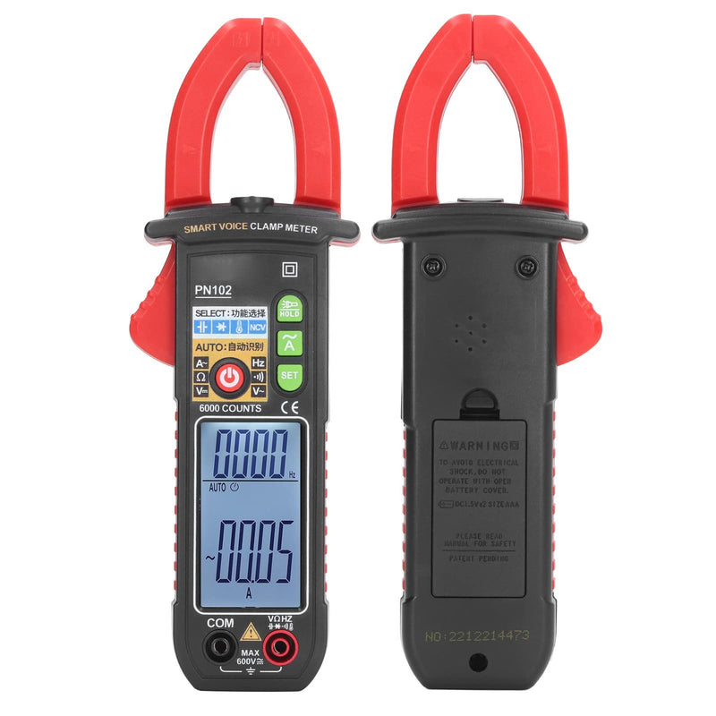 [Australia - AusPower] - Clamp Meter Tester Meter Meters Multimeter for ACDC Electrician Clamp Multimeter Measuring Meter Digital Clamp Meters 