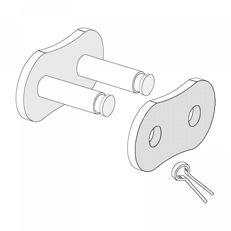 [Australia - AusPower] - uxcell 5Pcs #100 Chain Master Connector Link Roller, 1 1/4" Pitch Carbon Steel, Standard Connecting Split Links for 20A Chain 