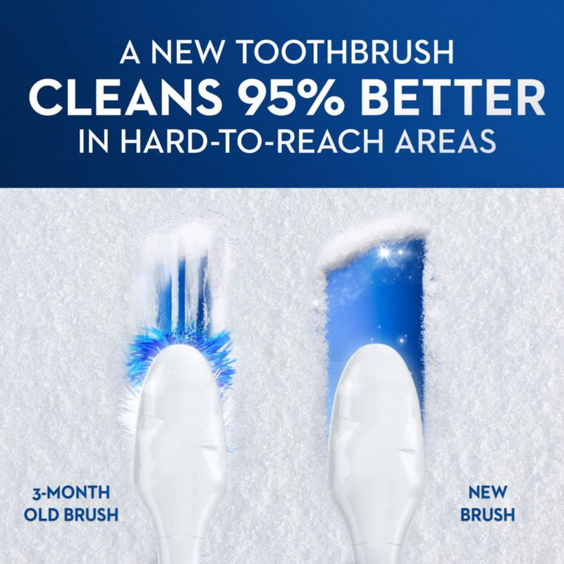 [Australia - AusPower] - Oral-B Charcoal Toothbrushes, Medium 2ct 1 Count (Pack of 2) 