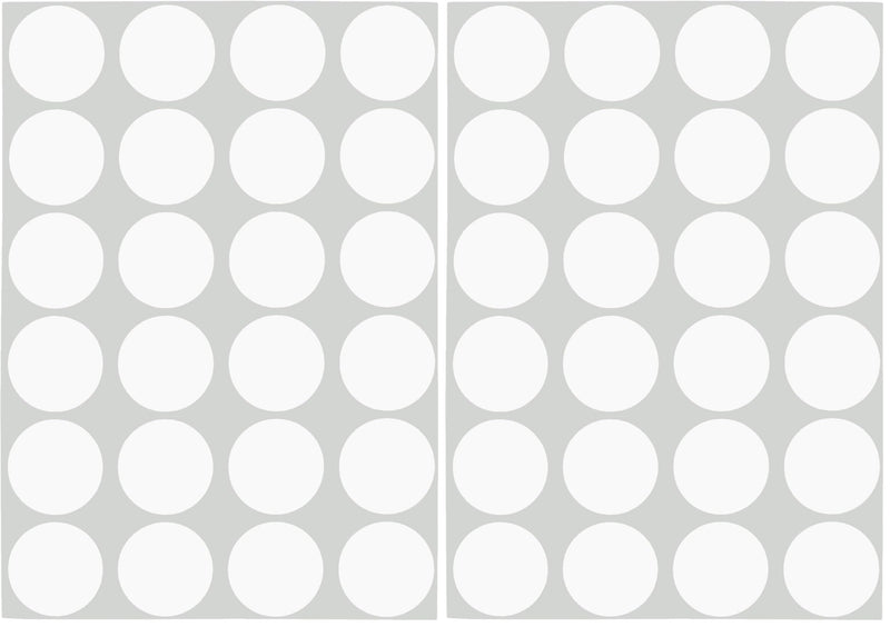 ChromaLabel 3/4 Inch Circle Sticker Labels, Easy to Write On Round Colored Stickers, 42 Sheets of Removable Sticky Dots - 1008 Dot Stickers, White Labels (Pack of 2) 3/4" Diameter (Pack of 2)