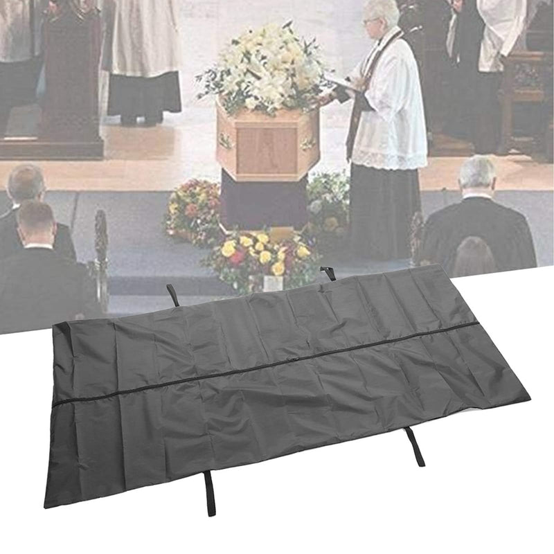 Emergency Cadaver Body Bag, 210D Leakage Proof Dead Body Bags for Funeral Hospital Transportation (Black) (210 * 75CM) 210*75CM