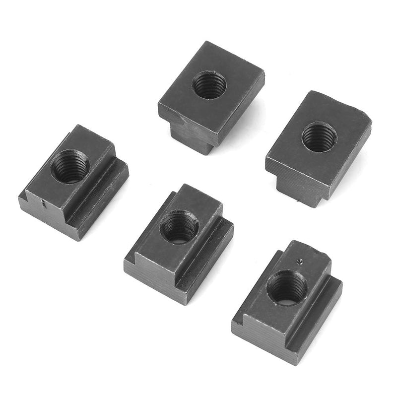 [Australia - AusPower] - 5 pcs T Slot Nuts, M8/10 Threads Steel for Bed Deck Rail for Tacoma Cleats for Pick-Up Truck Bed Deck Rails (#1) 