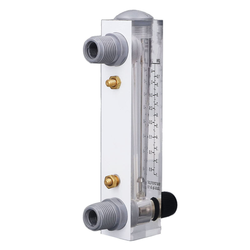[Australia - AusPower] - 0.1-1GPM Panel Type Tube Liquid Flowmeter Adjustable Knob Water Liquid Meter Liquid Measuring Tool 