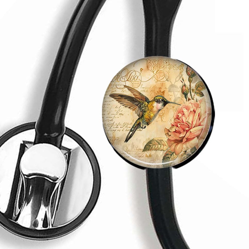 [Australia - AusPower] - Lovely Bird StethoscopeTag Personalized,Nurse Doctor StethoscopeID Tag Customized, Medical StethoscopeName Tag,Ideal for Anyone That uses a Stethoscope, Nursing Students,etc. 