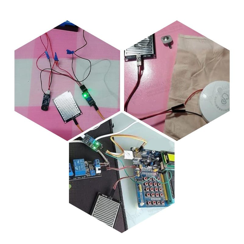 [Australia - AusPower] - Fielect Raindrops Module Raindrop Detection Sensor Humidity Rain Weather Sensitivity Monitoring for Arduino 