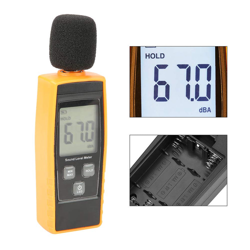[Australia - AusPower] - Decibel Meter LCD Digital Sound Level Meter DB Meter Environmental Noise Tester 