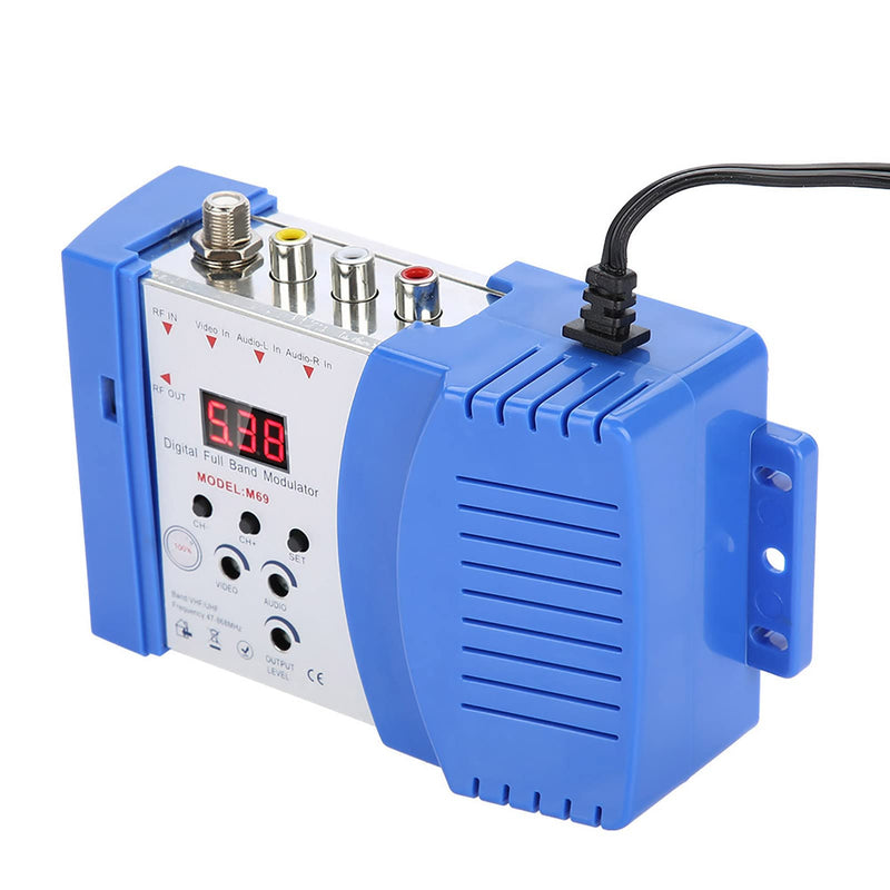 [Australia - AusPower] - M69 AVRF AVTV Converter VHF UHF Modulator, Digital AV to RF Signal Converter, Adjustable Output, Clear Picture, Easy Installation, US Plug 