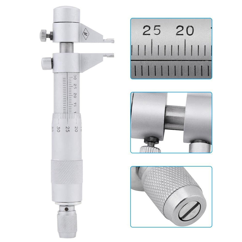 Internal Micrometer, 5-30mm 0.01mm Inner Dimension Micrometer Inner Diameter Hole Diameter Precision Gauge
