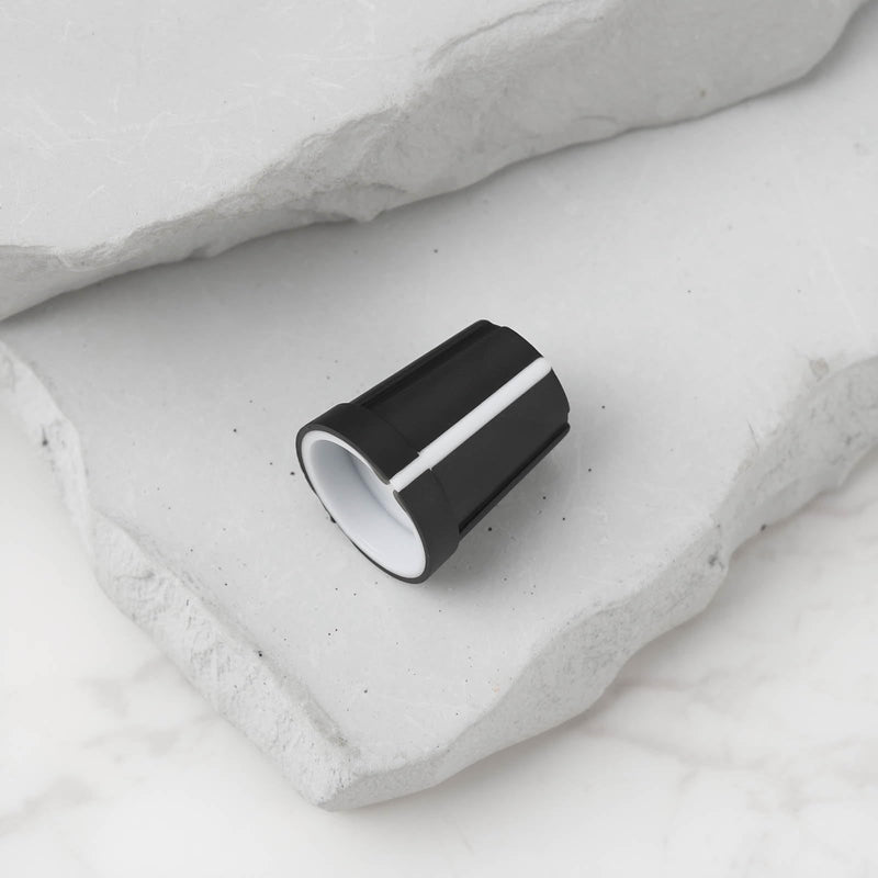 Create idea 20pcs 6mm x 14mm Rubber D Shape Control Knob Caps for Mixer Potentiometer