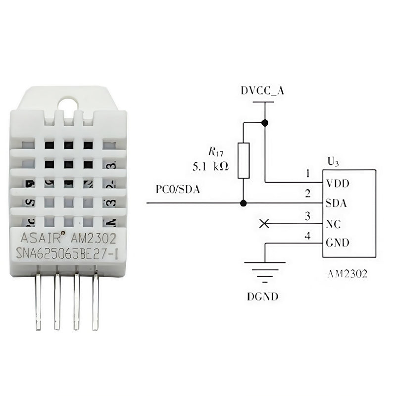[Australia - AusPower] - 2PCS DHT22 AM2302 Digital Temperature and Humidity Sensor Temp Humidity Digital Measurement Module with 4Pin Jumper Cables 