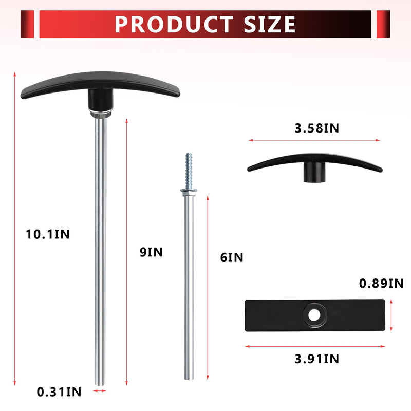 [Australia - AusPower] - RV WasteValveTube Extension Kit 6"and 9",rv black water handle replacement,rv waste tank handle,rv black tank pull handle replacement fits for Valterra,Camco Waste Valve and other rv gate valve handle 