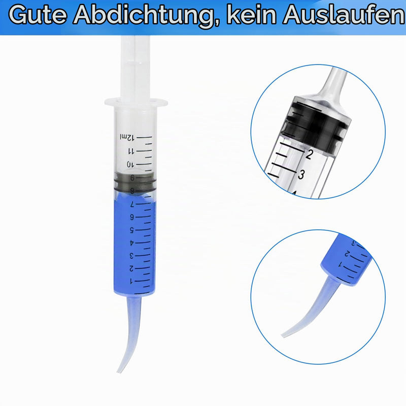 12 ml Dental Syringes Pack of 10 Dental Irrigation Syringe Individually Packed Dosing Syringe for Cleaning Teeth Care of Wisdom Teeth Feeding Pets