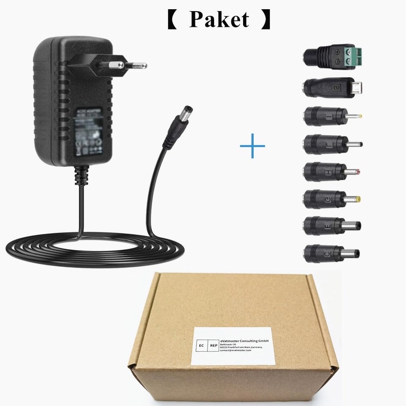 AC Adapter 12 V 2 A Power Supply AC 220 V to DC12 V 500 mA 1000 mA 1500 mA 2000 mA Power Driver 5.5 mm with 8 DC Plug Adapters Inverter Charger Transformer AC-DC Adapter (DC12V~2A) DC 12 V - 2 A