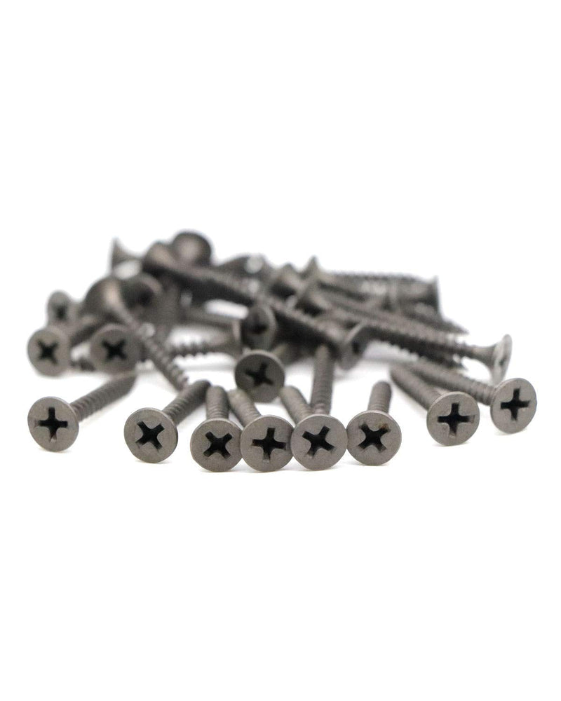 [Australia - AusPower] - 100pcs #6 x 1-1/8" Flat Head Phillips Drywall Screws Fine Thread Sharp Point Wood Screw, Carbon Steel 1022A, Gray Phosphate #6 x 1-1/8" 100 