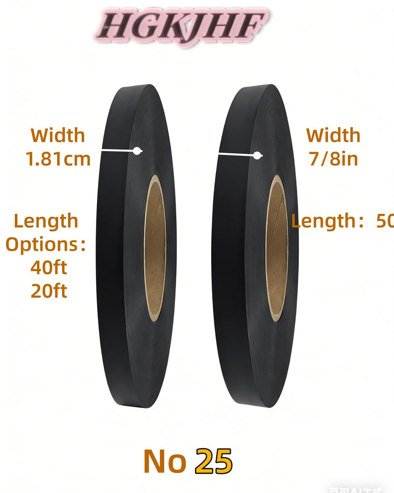HGKJHFmelamine Edging Tape. pre Coated with hot melt Adhesive Flexible Veneer Edge Edging, Used for Cabinet and Furniture Maintenance (No25-black, 1.81cm*20ft) No25-black 0.71 in*20 ft