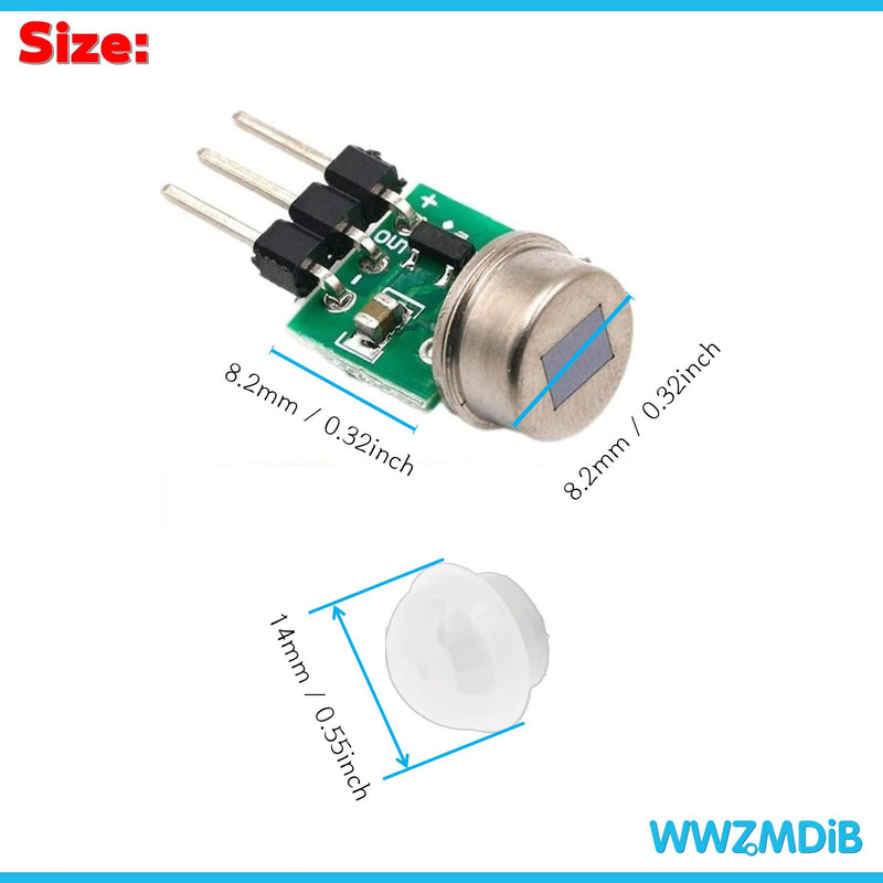 [Australia - AusPower] - 5Pcs AM312 Mini Pir Motion Sensor Module HC-SR312 IR Human Sensor for Arduino 