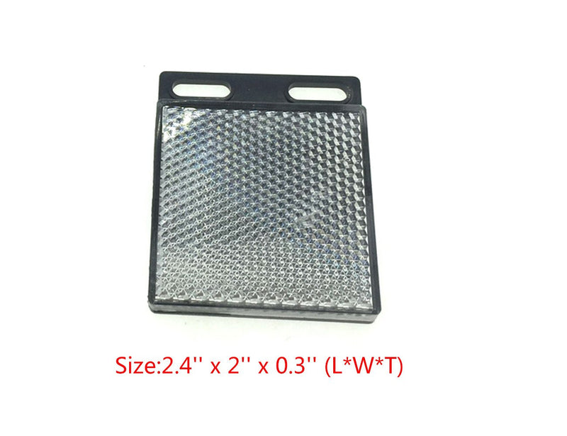 [Australia - AusPower] - YXQ E3JK-R4M2 DC 12-24V Retroreflective Photoelectric Beam Sensor Switch w/Reflector Panel Wall Mounted 