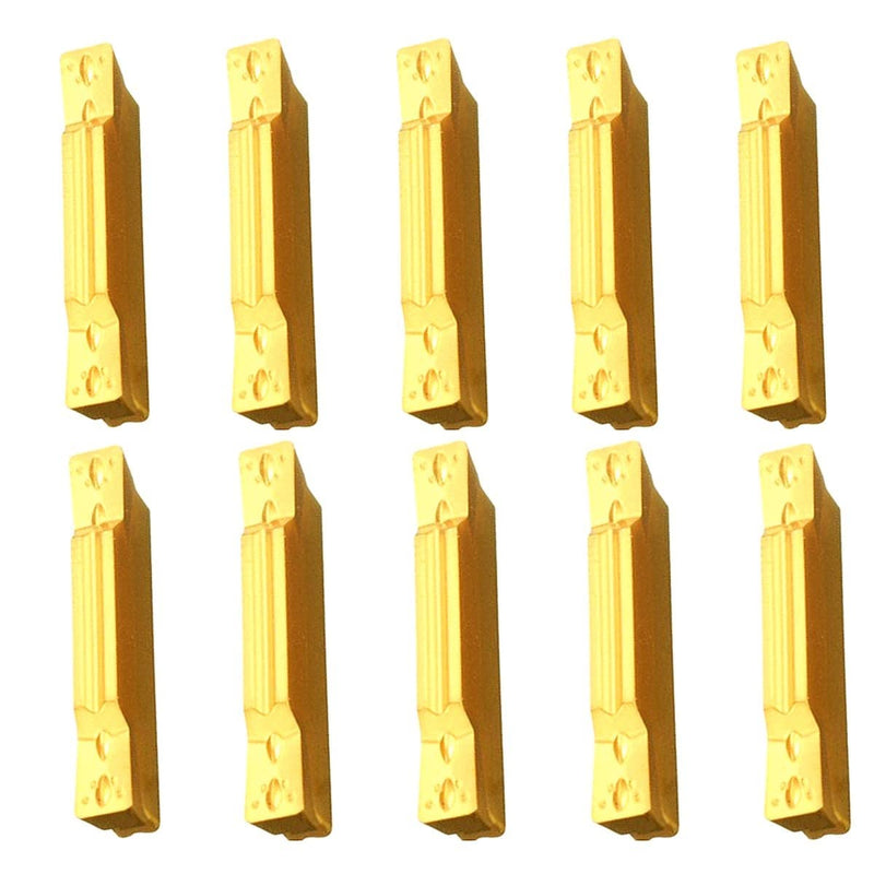 [Australia - AusPower] - 10pcs Carbide Inserts MGMN200, Indexable Internal Turning Blade Fit for MGEHR/MGIVR Grooving Cut-Off Tool Holder 