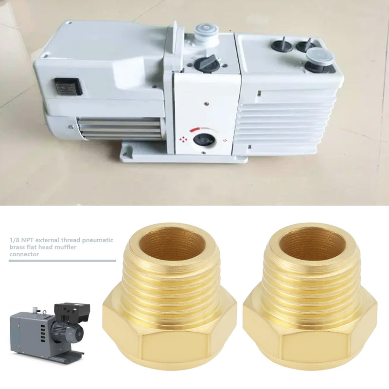 [Australia - AusPower] - SG Store 4 Pieces 1/8 Inch NPT Thread Brass Pneumatic Silencer Connector Brass Pneumatic Silencer Silencer for Cylinder Valves Crankcase Gear Oil Tanks 1/8 Zoll 