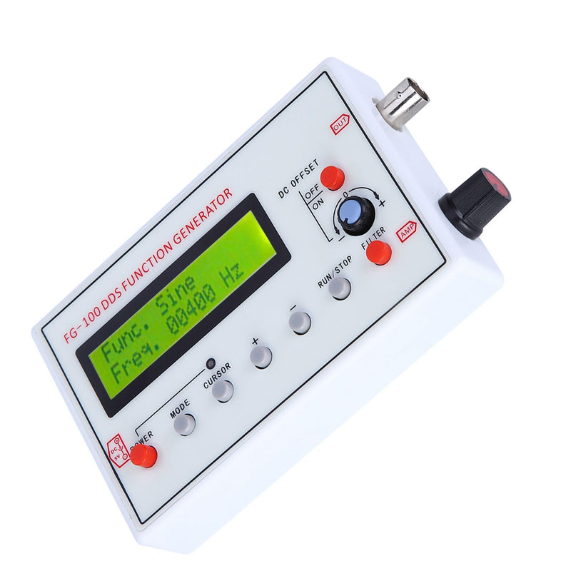 [Australia - AusPower] - Function Generator Signal Generator, FG-100 DDS Frequency Generator 1Hz-500kHz Portable Waveform Generator, Sine Frequency Function Signal Generator Signal Source Generator Meter 