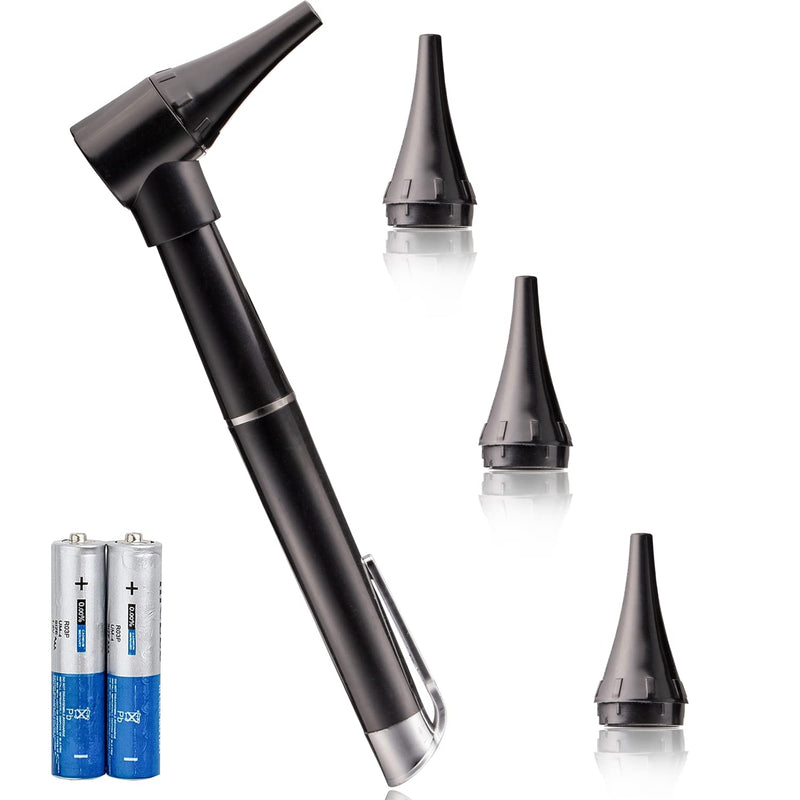 [Australia - AusPower] - Novamedic Pack of 5, Pocket Otoscope Kits with LED Light Ideal for Ear Infection Diagnostics, Nurses Doctor EMTs & Medical Students, 3 Size Replacement Specula Tips 