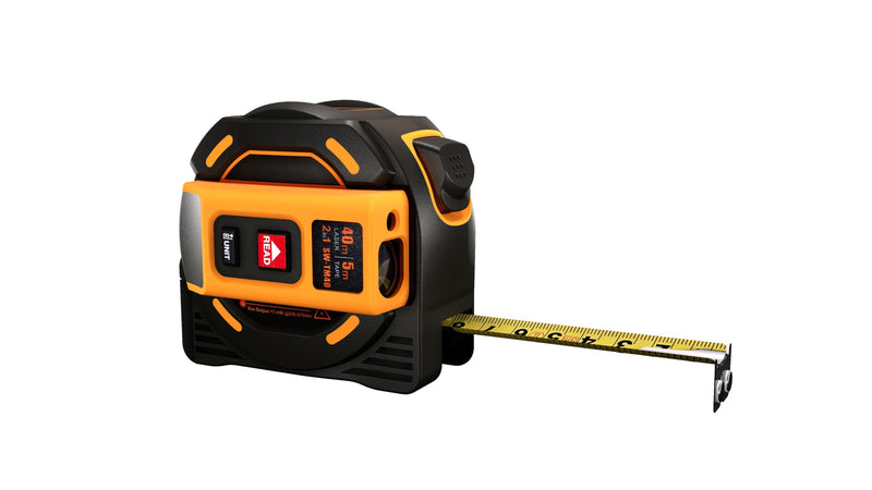 [Australia - AusPower] - IDARA 2 in 1 Digital Tape Measure with Laser, 131 Ft/40 m Laser Tool & 16 Ft/5 m Measuring Tape Retractable, Measurement for Carpentry/Construction, Ft/in/M/mm Laser Tape Measure 